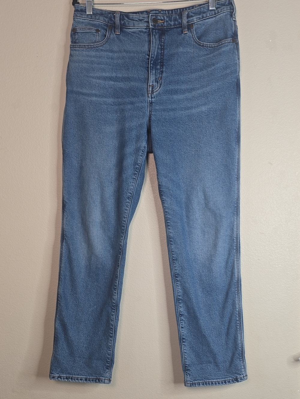 Duluth Daily Denim Lined Straight Leg Women’s Blue Jeans Siz3 14